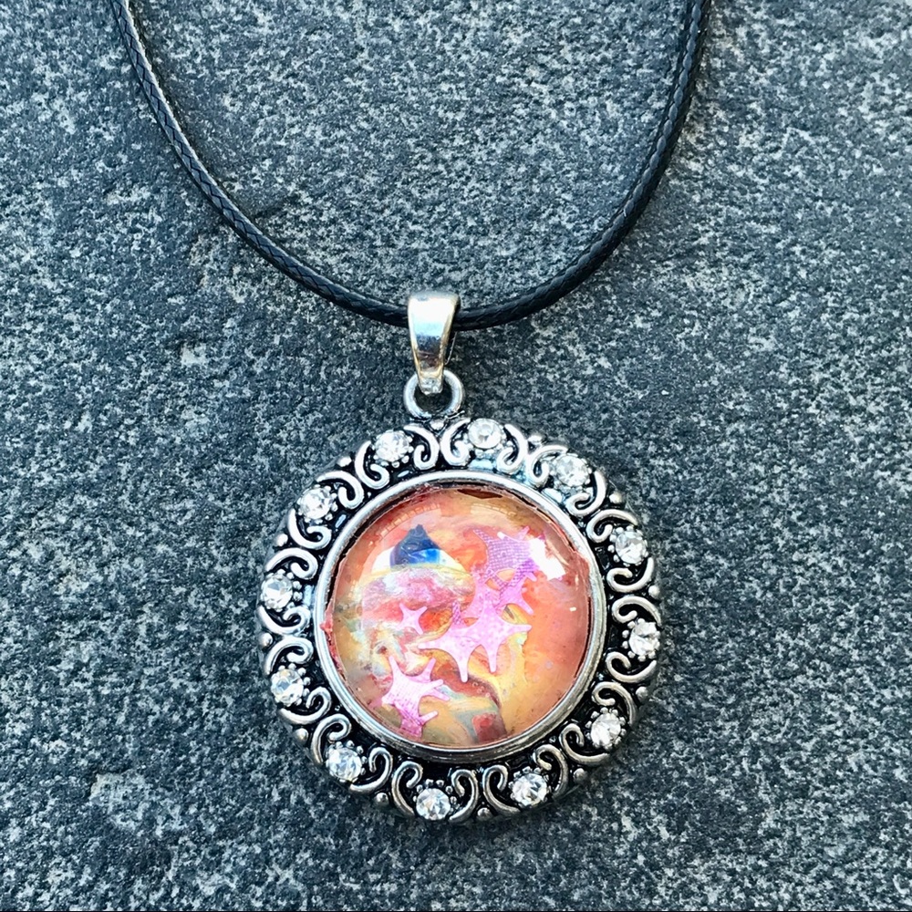 Necklace with handmade 20mm snap SN20